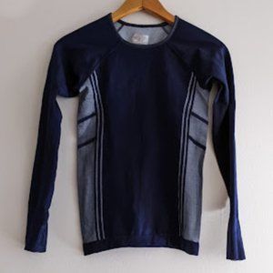 Athleta Blue Neothermal Long Sleeve Top Size XS